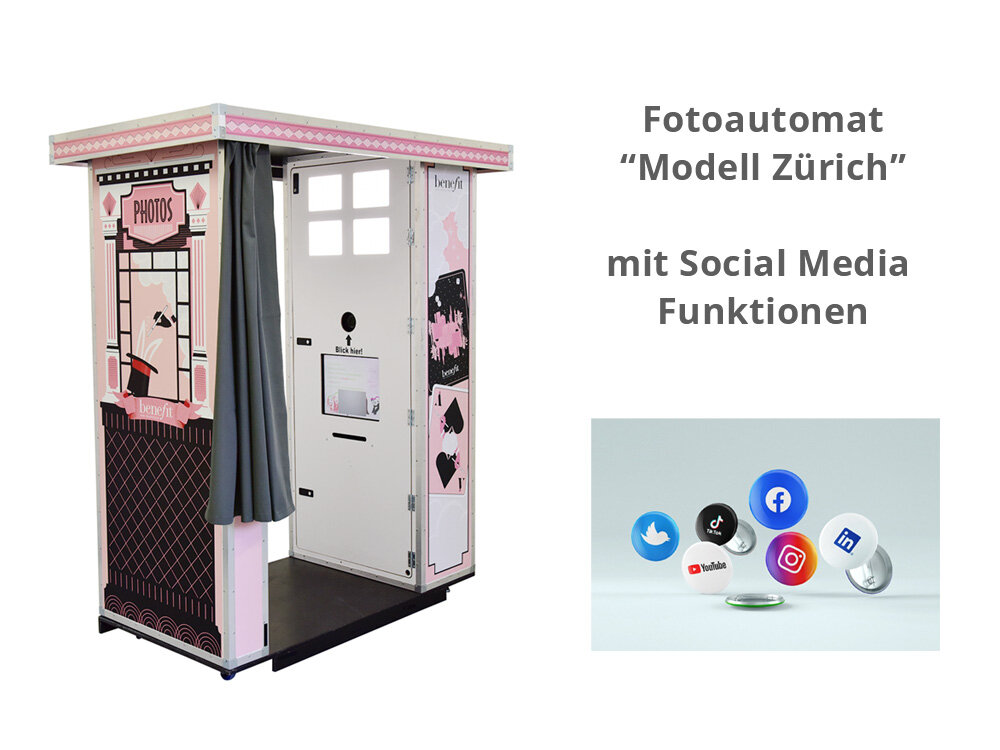 Fotoautomat mit Social Media Funktionen für Promotion-Events kaufen