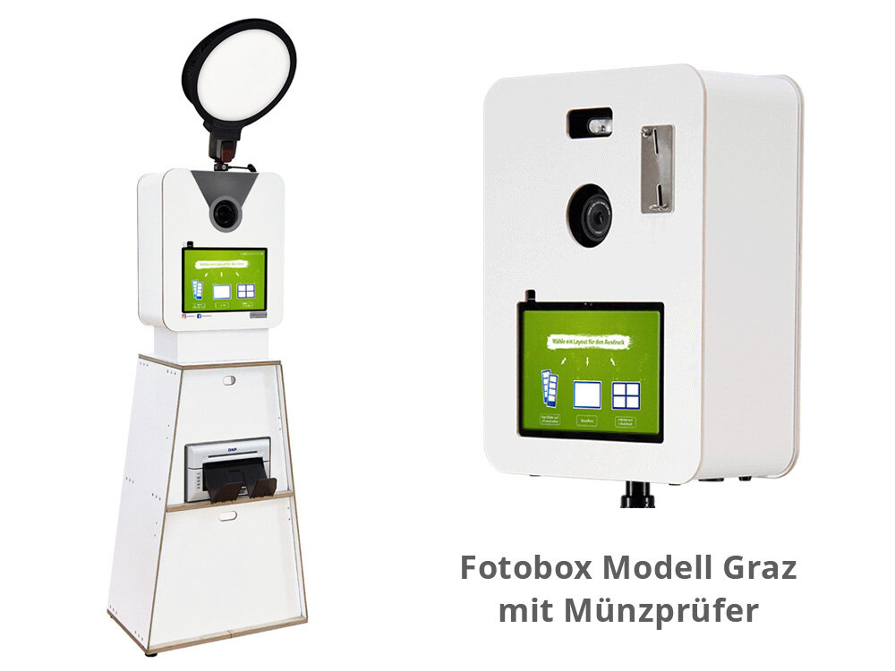 Fotobox mit Bezahlsystem - Münzprüfer