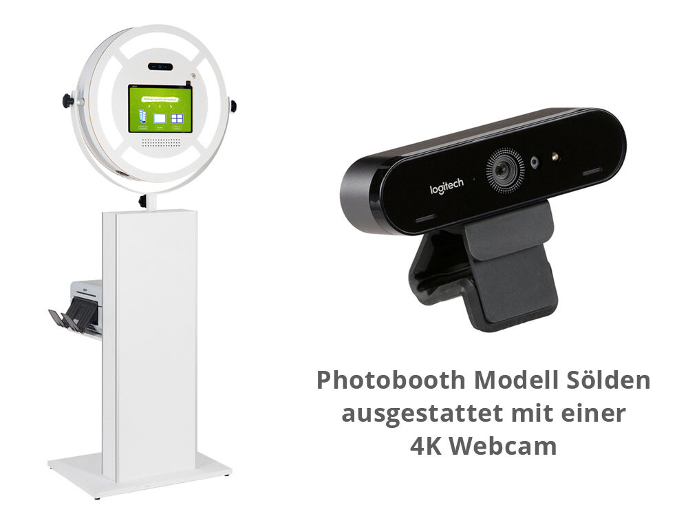 Photobooth kaufen mit einer 4K Webcam
