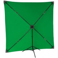X-frame background with greenscreen